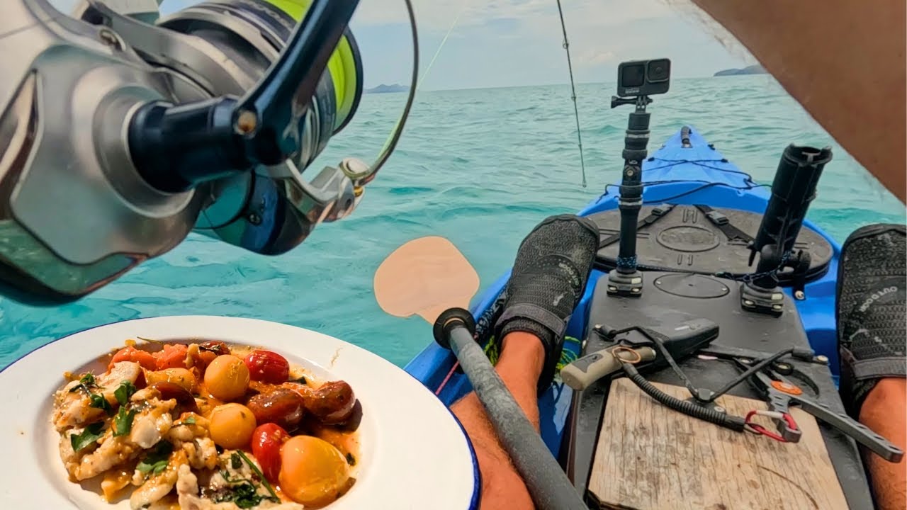 Massive Tuna Strike in Deep Water! Kayak Battle + Reefside Cook
