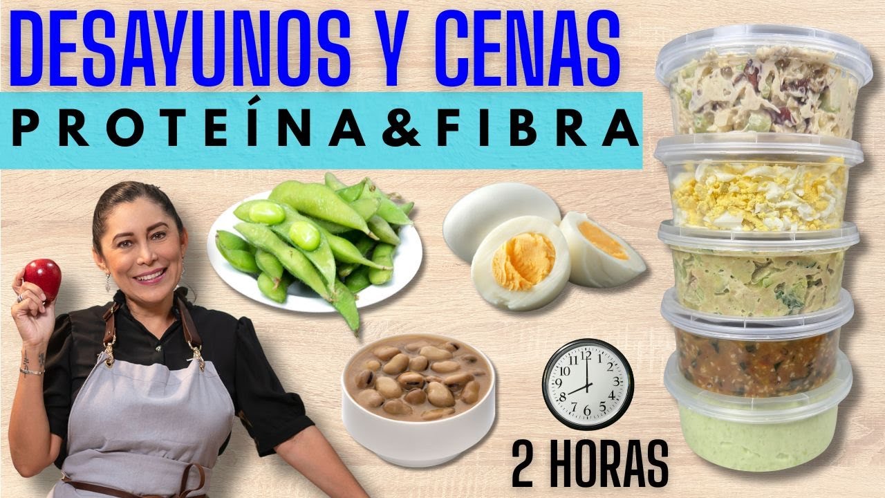 Adíos Pancita DESAYUNOS Y CENAS CON PROTEÍNA en 2 horas P/toda la Semana BATCH COOKING Gana Músculo