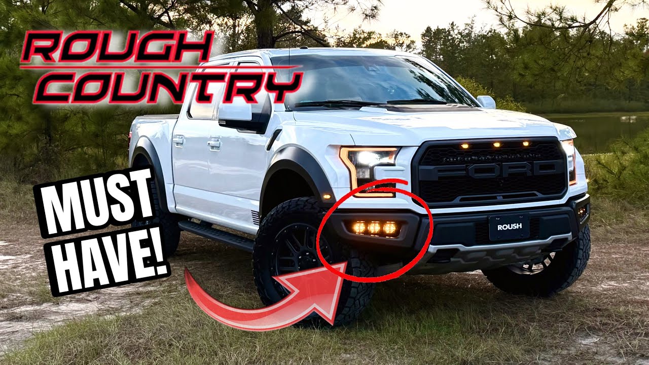 Обзор комплекта противотуманных фар Rough Country для Ford Raptor + Lightbar #roughcountry