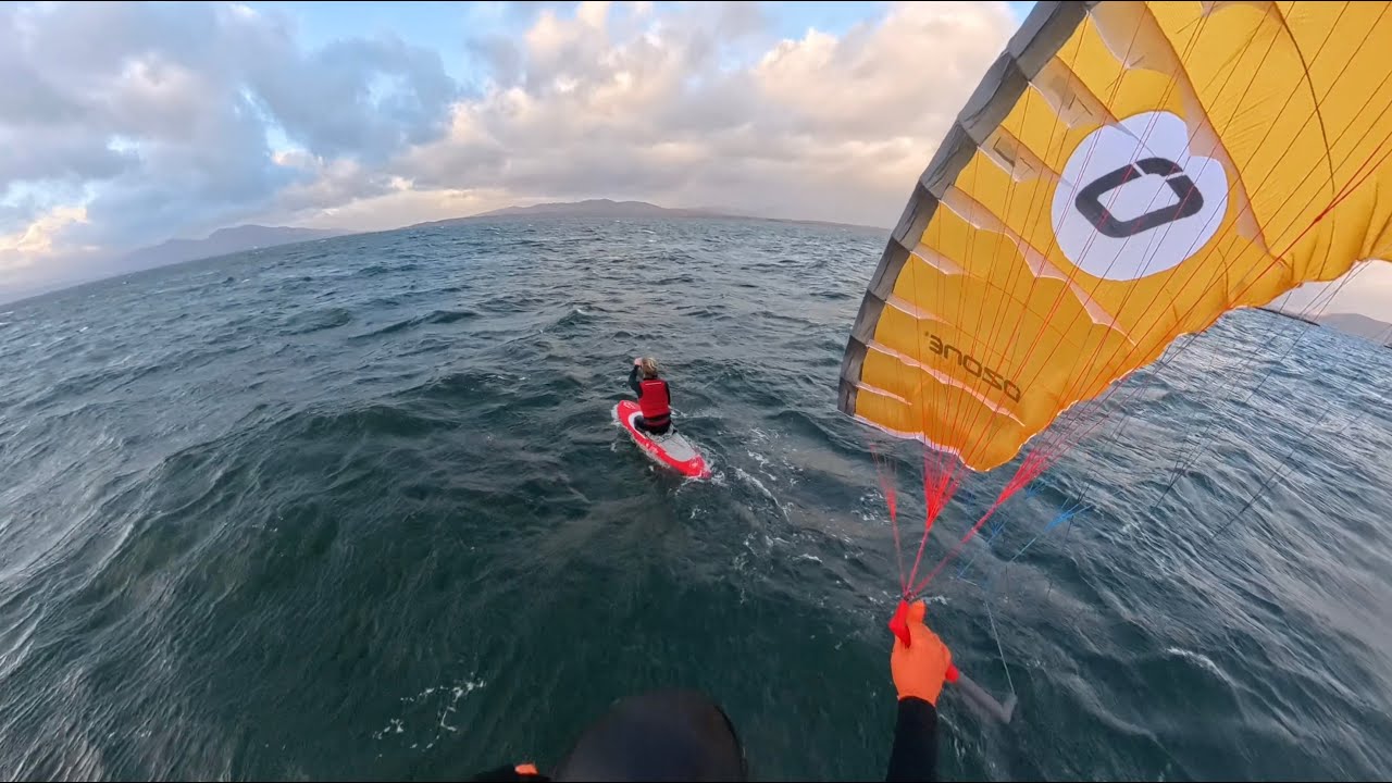 Ozone Powerpack First Downwind Run, Oban Scotland