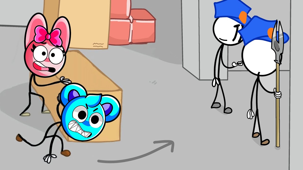 SKY Y PINKI ESCAPAN DE LA PRISION!! 🔫👮 PRISI&Oacute;N DE STICKMAN (sprunki)