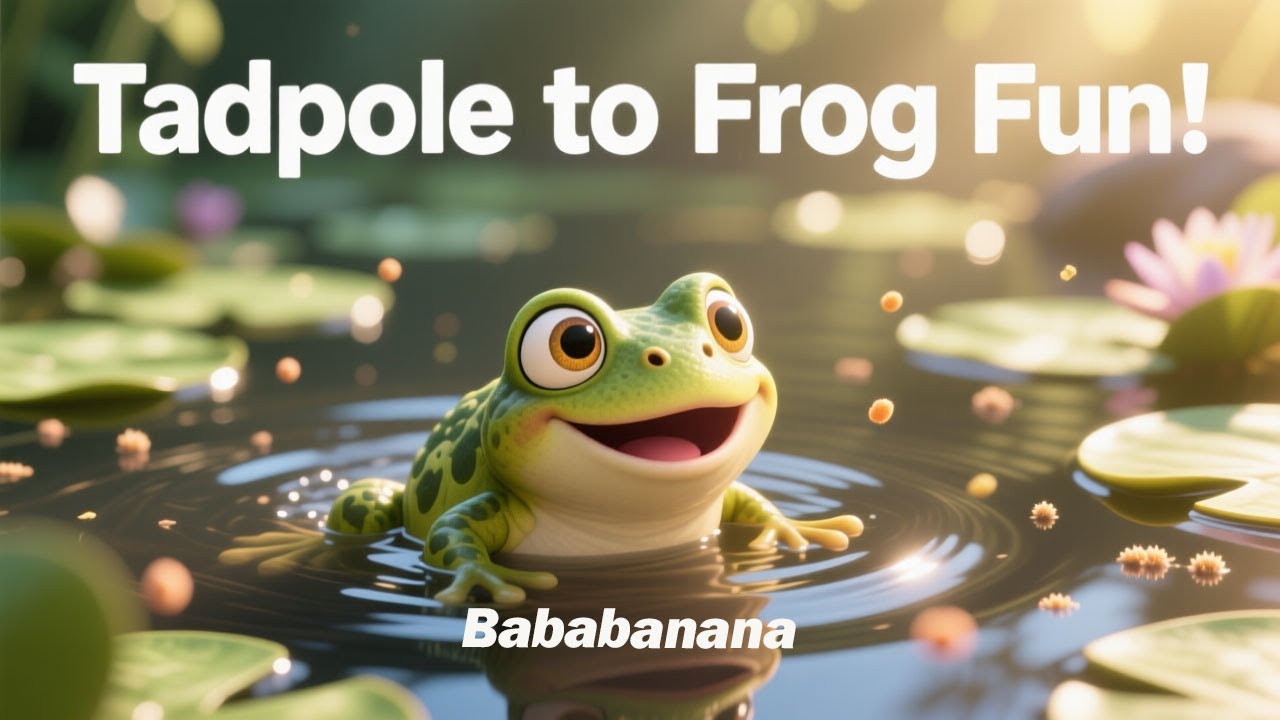 Tadpole to Frog Fun | BabaBanana Nursery Rhymes & Kids Songs