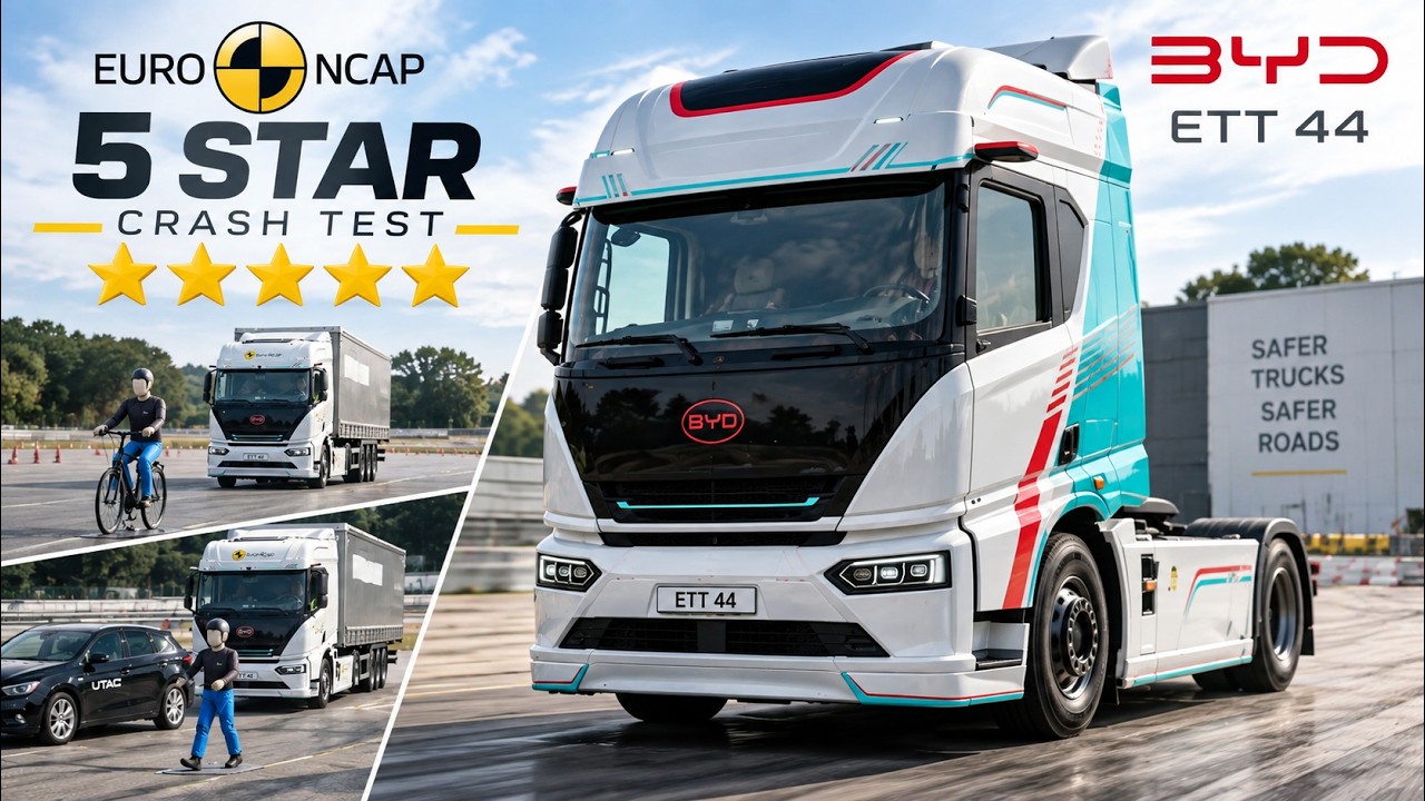 BYD ETT 44 получил 5 звезд в краш-тестах Euro NCAP