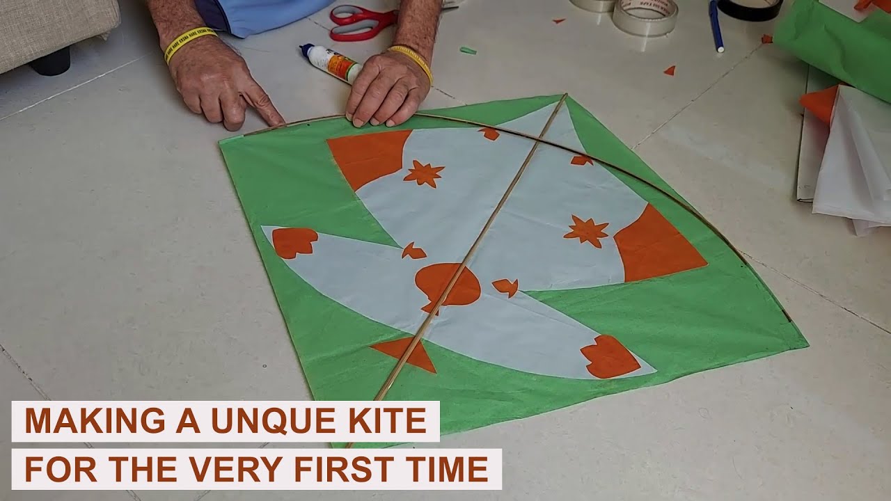 Making This Unique Kite For Very First Time