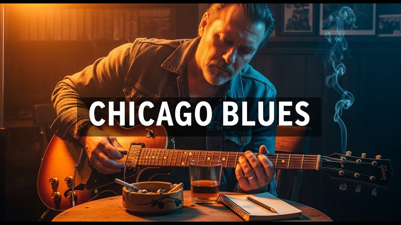 Chicago Blues Guitar Playlist | Slow Blues for Long Drives Alone