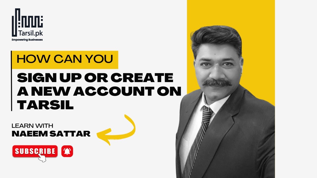 How can you sign up or create a new account on Tarsil software? | Tarsil