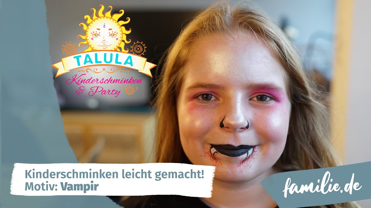Vampir schminken: Mit dieser Anleitung gelingt euch der süße Halloweenlook bei euren Kids garantiert