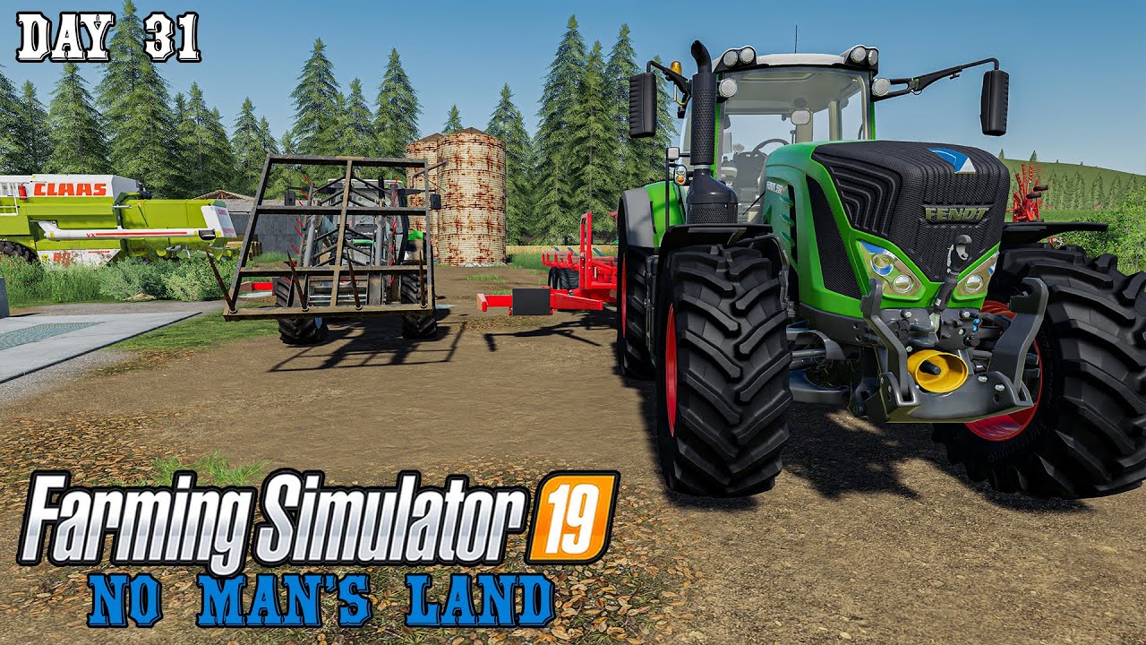 Building Roads, Making Straw Bales | Day 31 on No man's land | Farming Simulator 2019 Timelapse