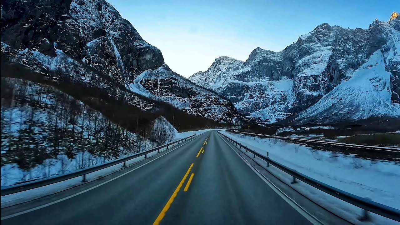 Åndalsnes-Bjorli Most scenic road in Norway DC 4K60 Volvo Truck Driving