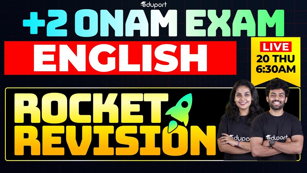 Plus Two English Onam Exam | Rocket Revision | Eduport Plus Two