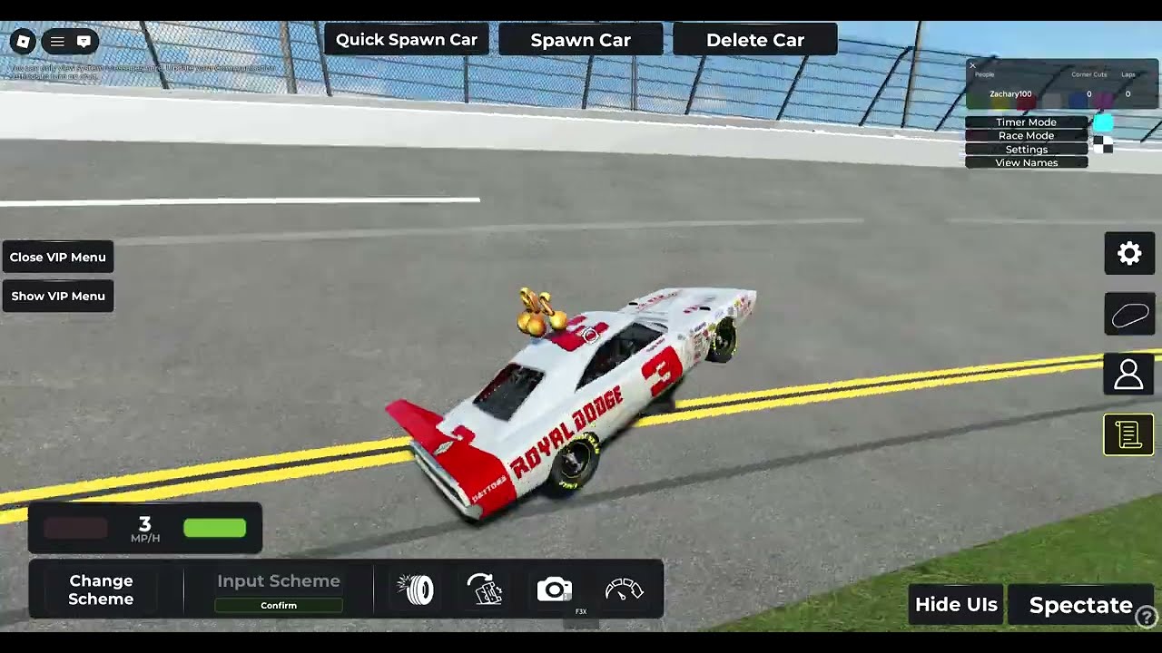 Roblox: Extra New Video - Part 34 Of Racing Daytona Nascar Cars in 'Just Daytona'