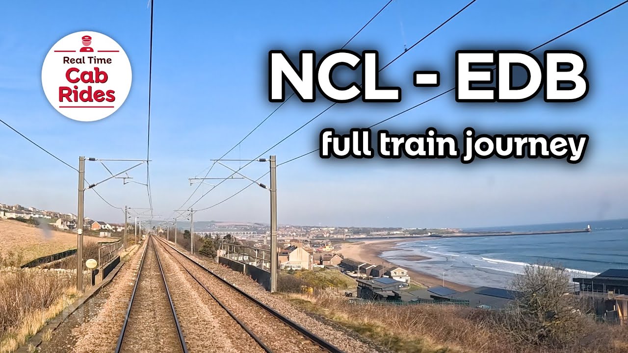 Newcastle to Edinburgh | Real Time Cab Ride in 4K
