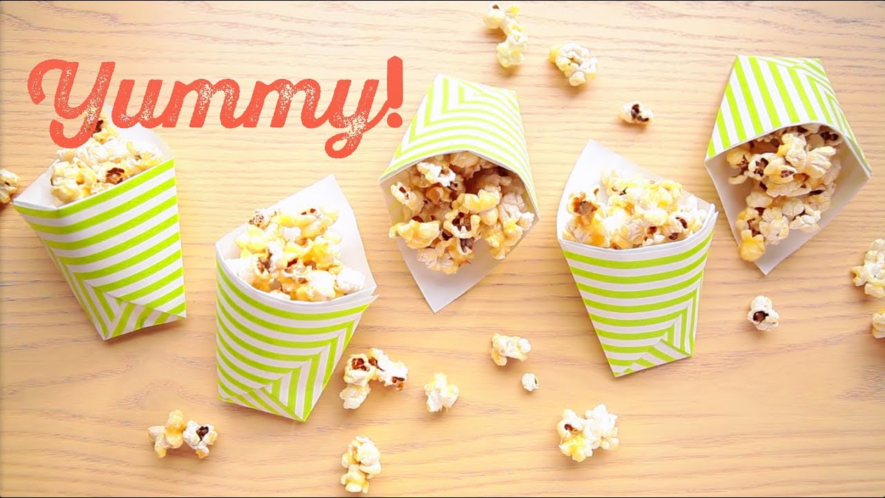 Sweet caramel popcorn. Карамельный попкорн в микроволновке.