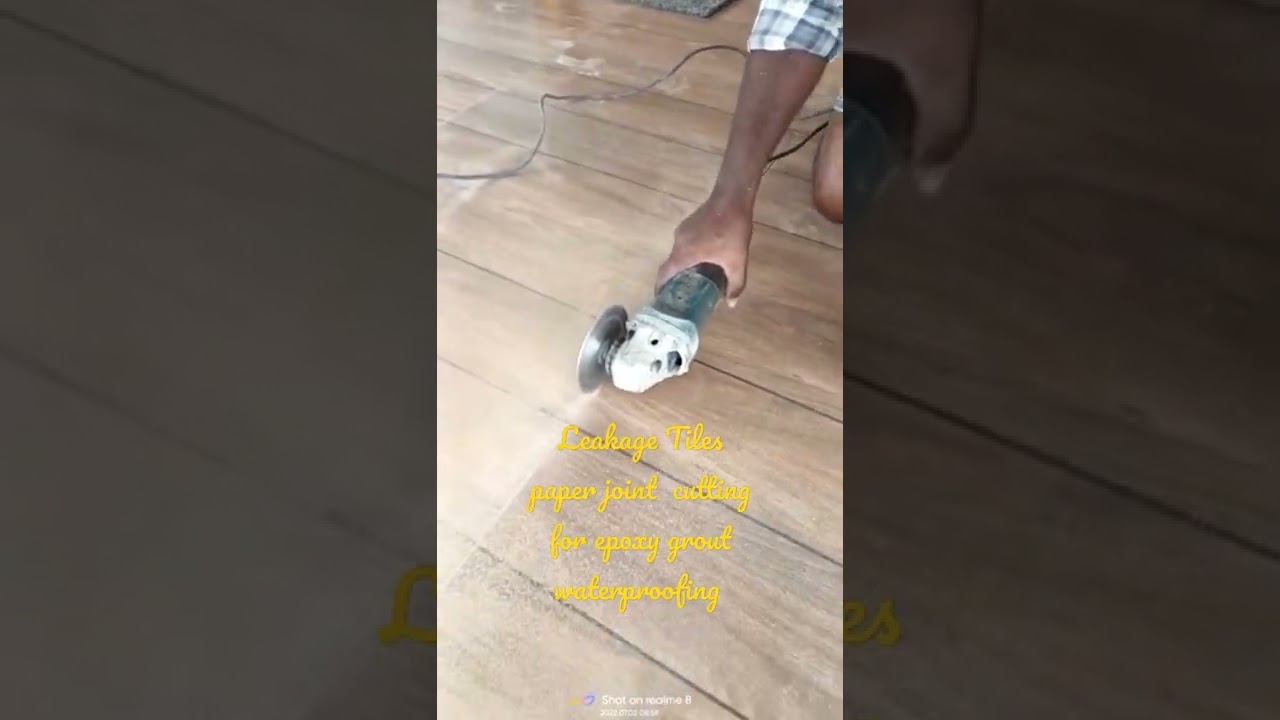 tiles paper joint cutting skill