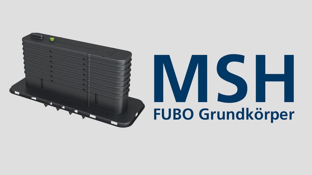 Montage Bauherrenpaket MSH FUBO Reihe - Grundkörper
