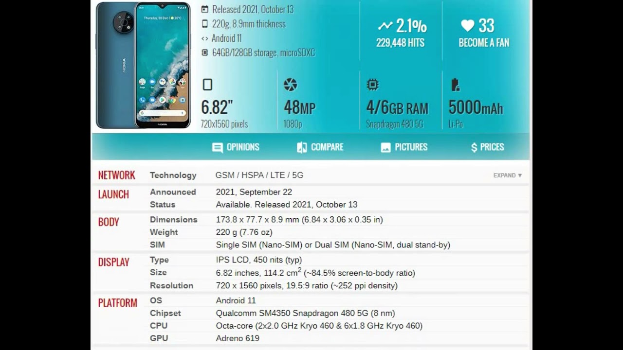 Nokia G50 PRICE AND SPECIFICATION