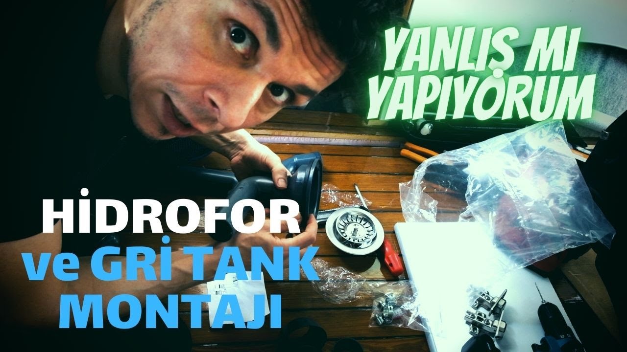 KARAVAN HİDROFOR VE PİS SU DEPOSU MONTAJI  || SU TESİSATI || KARAVAN YAPIMI BÖLÜM #20