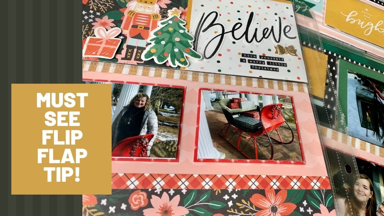 Must See Flip Flap Tip | Adding Multiple Photos to a Scrapbook Layout | CTMH Scrapbook
