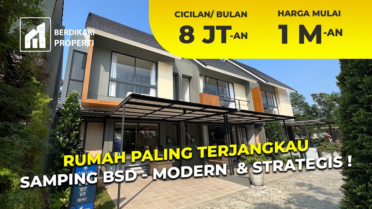 RUMAH PALING TERJANGKAU SAMPING BSD MODERN & STRATEGIS - CITRA GARDEN SERPONG - GAVIUS (2 LANTAI)