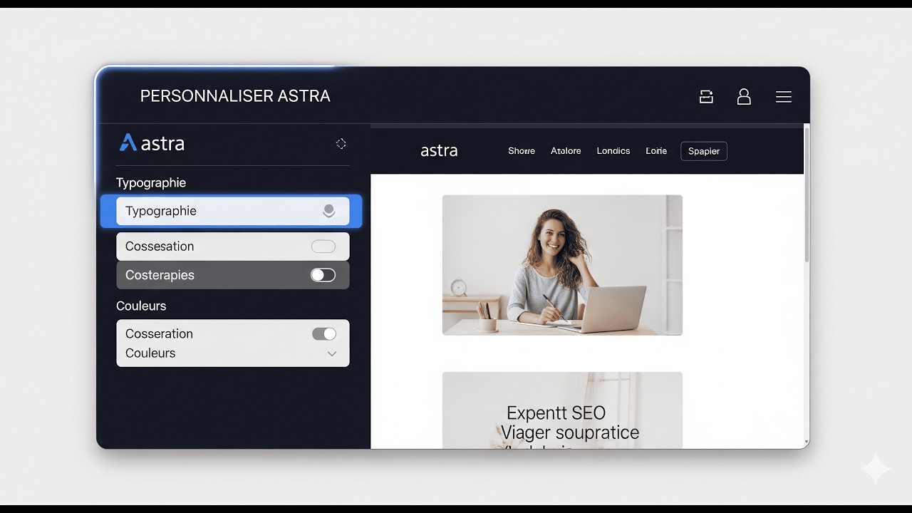 Personnaliser les options globales du thème Astra (Wordpress 038)