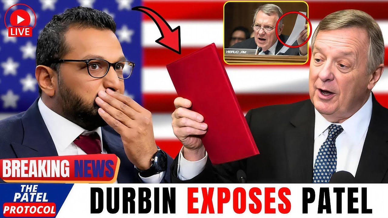 Durbin BROKE the news on the NEW Epstein files LIVE — Patel was SHOCKED on camera