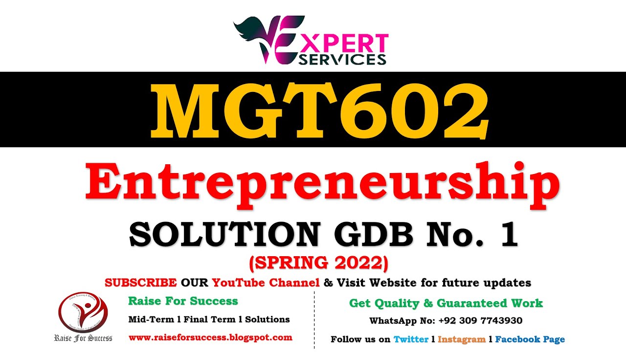 MGT602 GDB No. 1 Solution Spring 2022 | MGT602 GDB Solution 2022