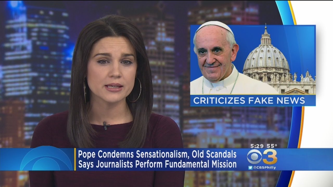 Pope Francis Criticizes Fake News