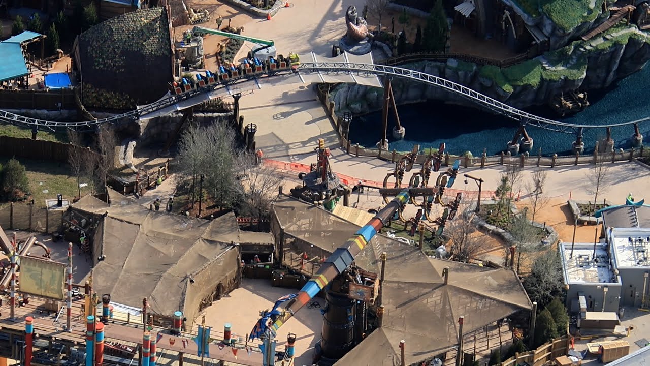 Aerial video of ride testing in Epic Universe. Jan 30, 2025