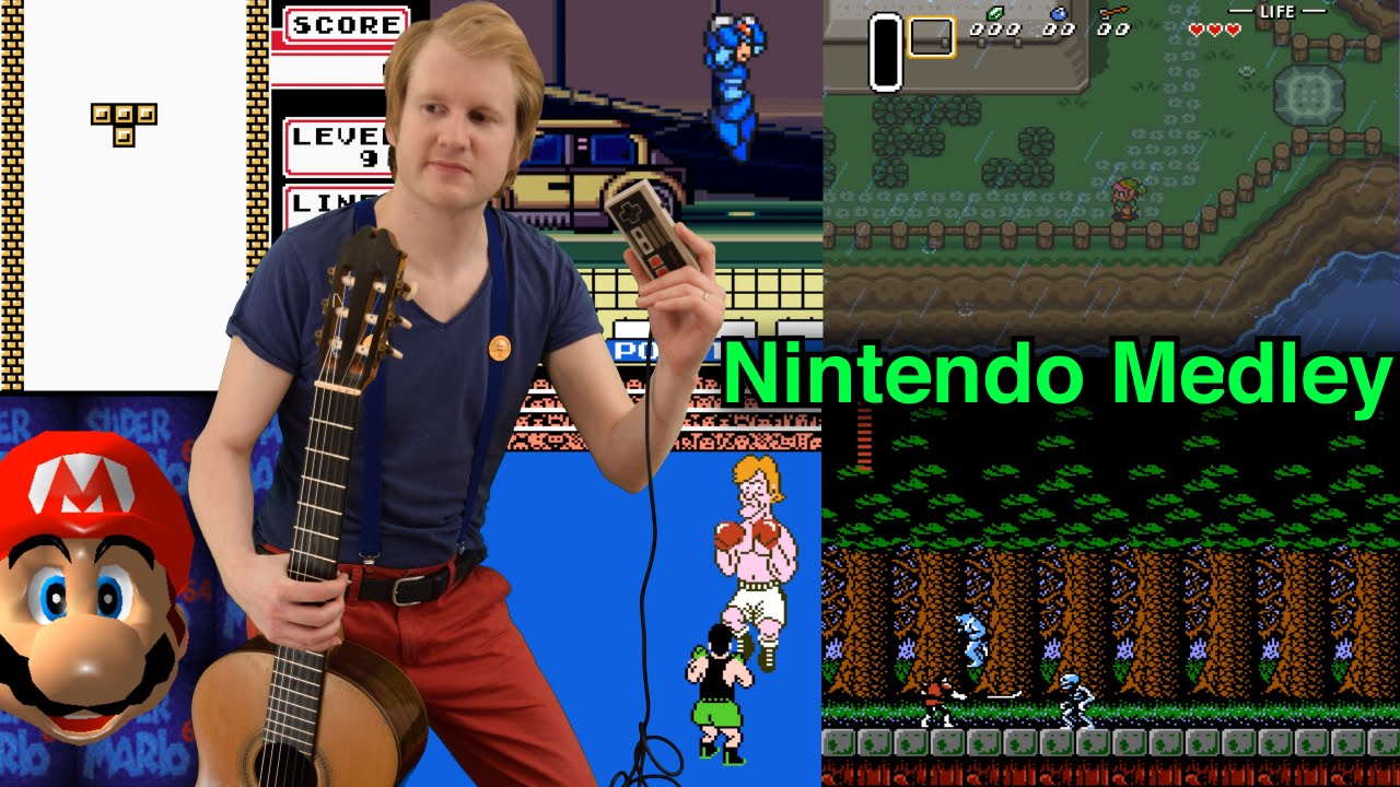 50 Famous Nintendo Themes | Classical Guitar Medley
