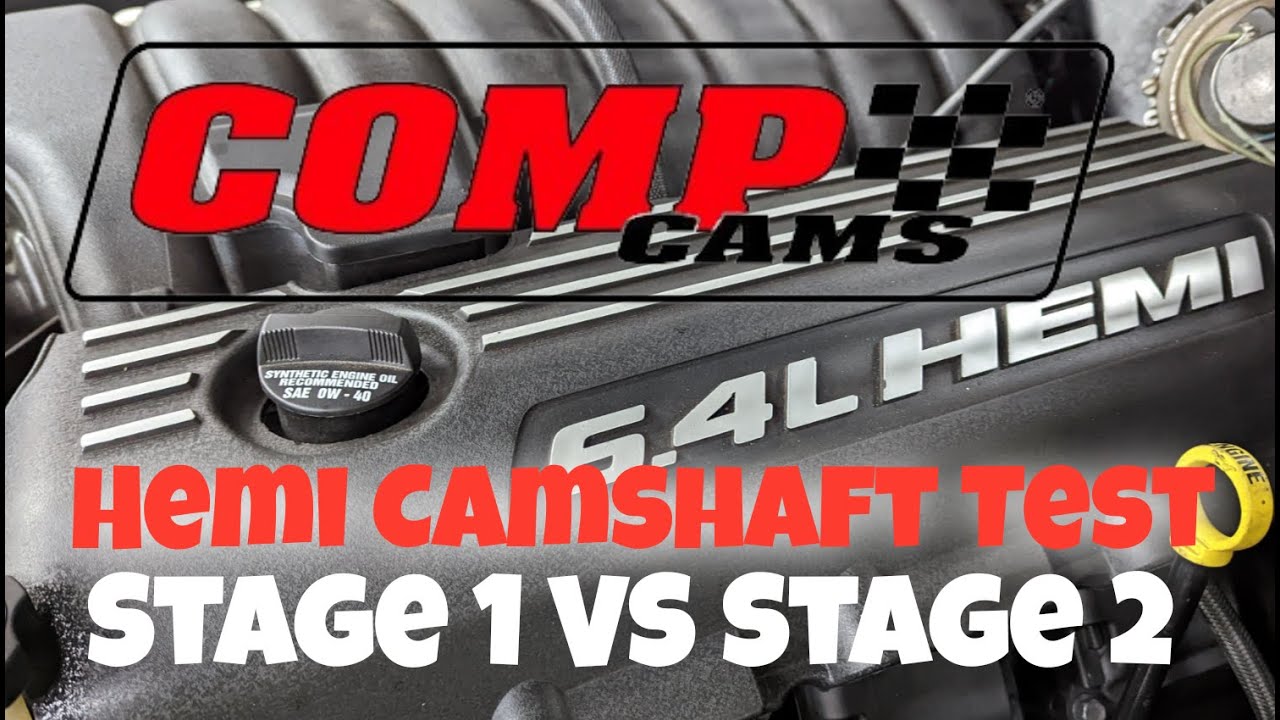 Comp Cams Hemi 6 4Ltr Stage 2 222/230 распредвал против Stage 1 218/228 NSR