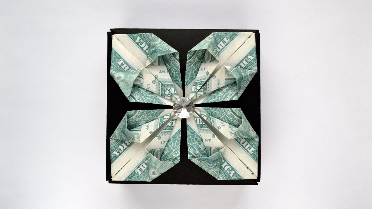 My MONEY DECORATION FLOWER FOR MY PAPER BOX | Dollar Origami | Tutorial by NProkuda