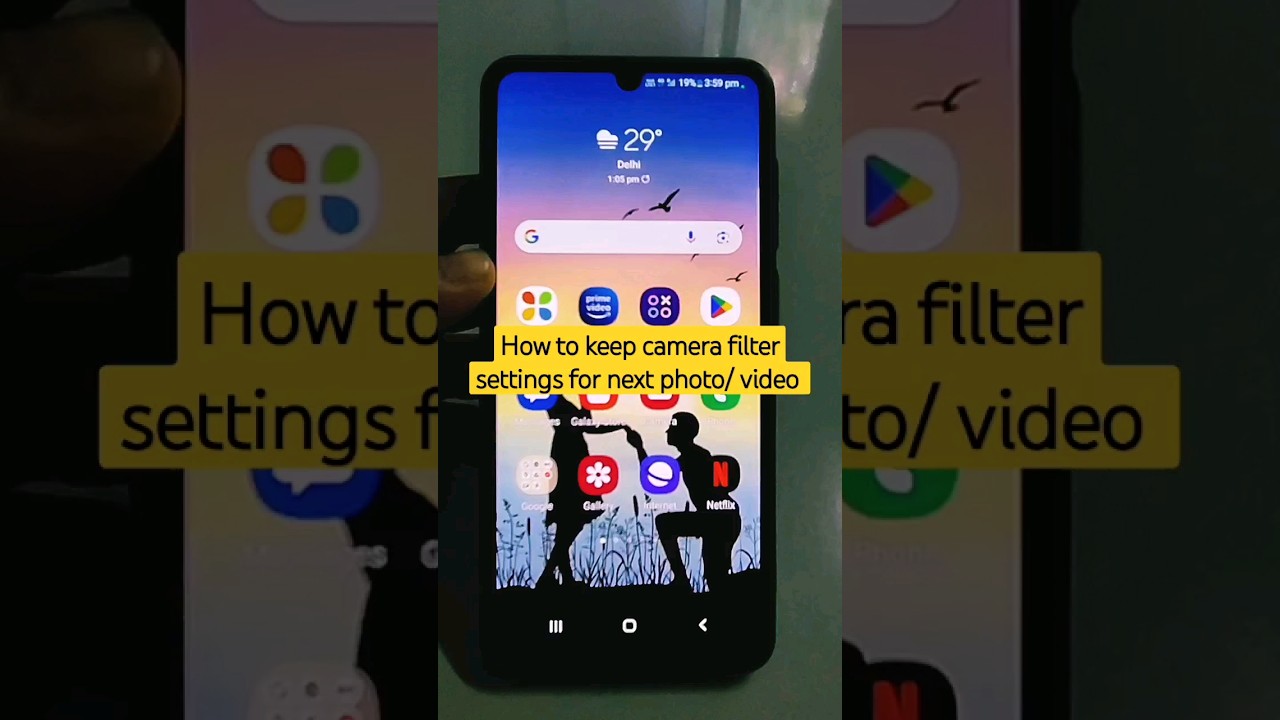 How to keep camera filter settings for next photo/ video in Samsung #shorts #samsung