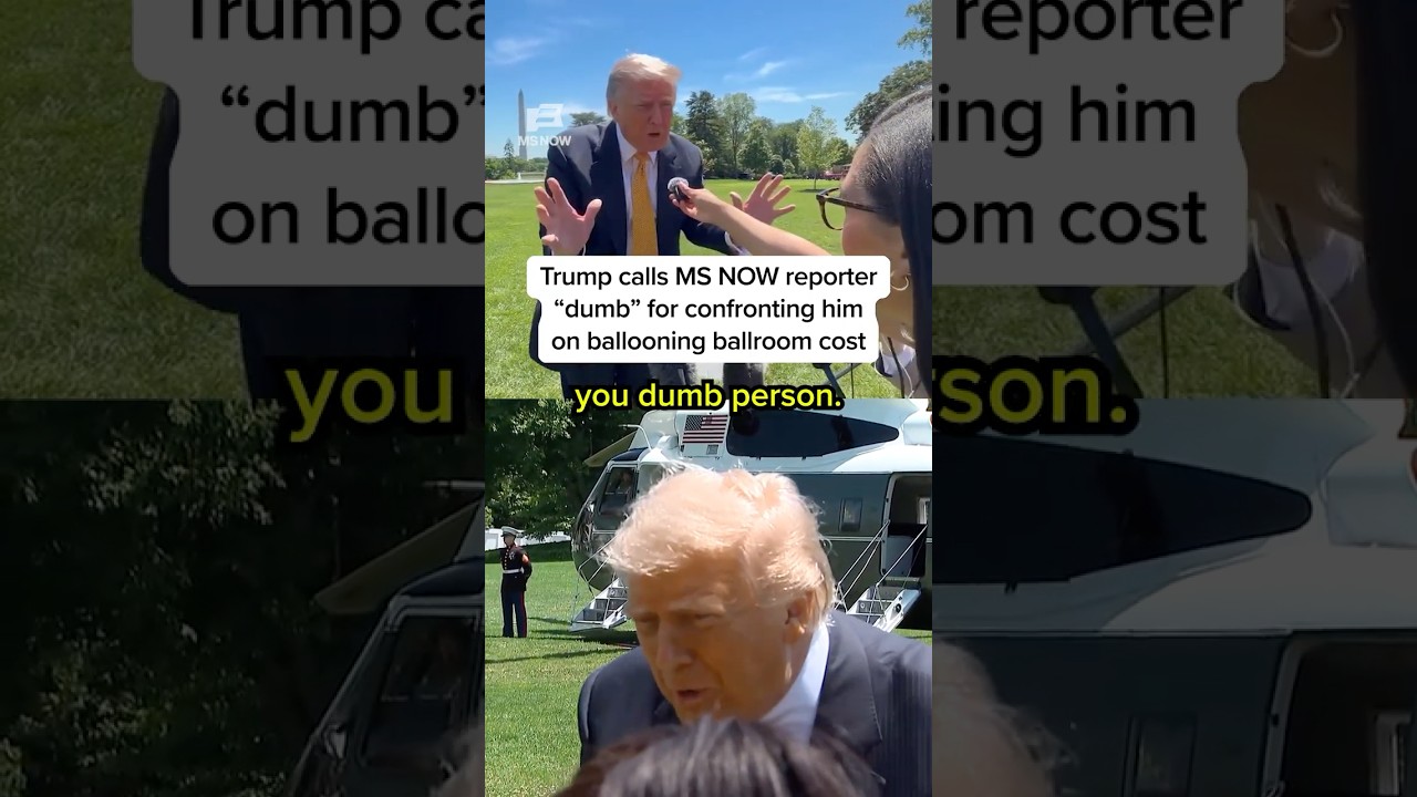 Trump calls MS NOW reporter 