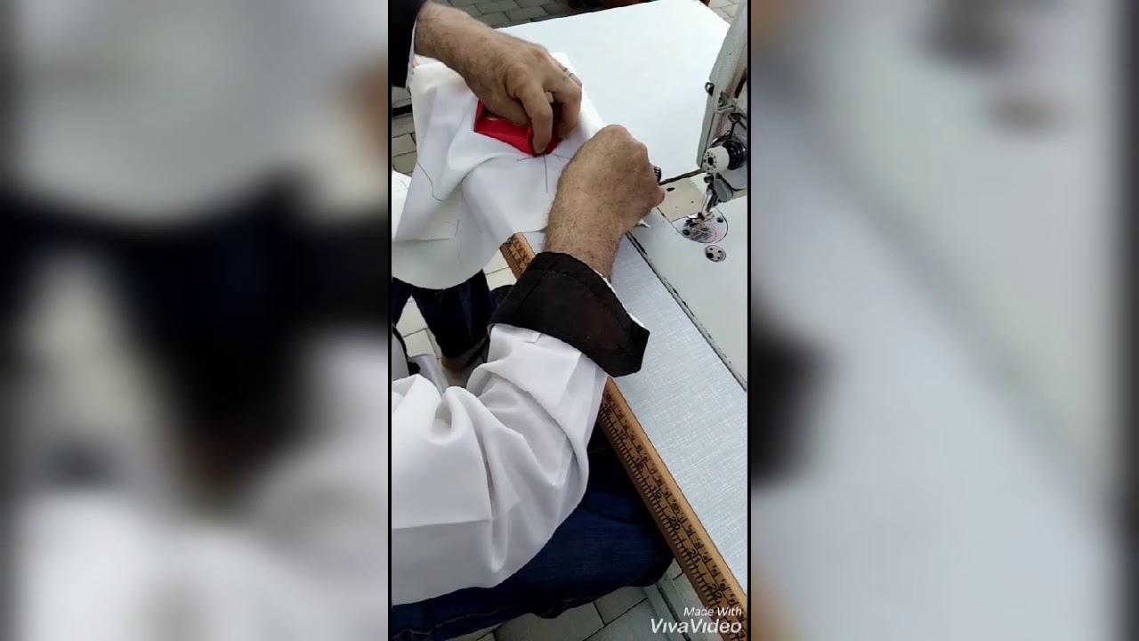 تعليم طريقة خياطة جيب شق زيح عريض مع سحاب بطريقة سلسة وسهلة مع المحترف
