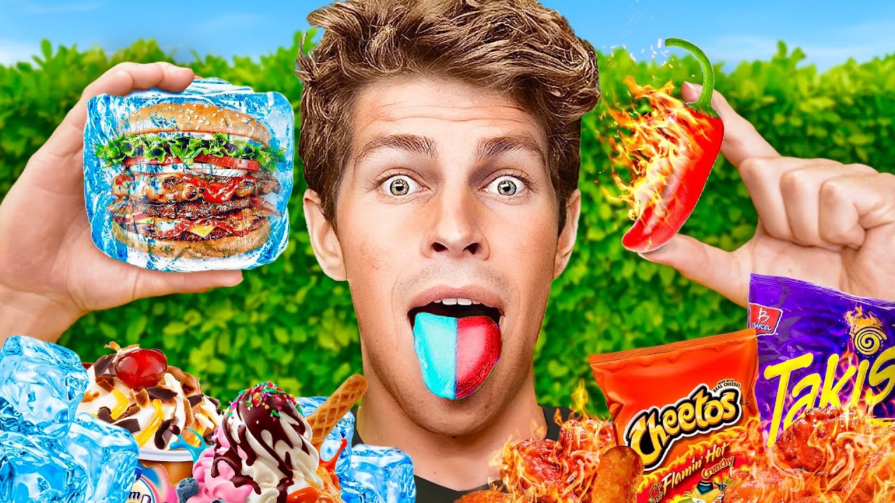 EATING The Worlds Hottest Vs Coldest Foods!