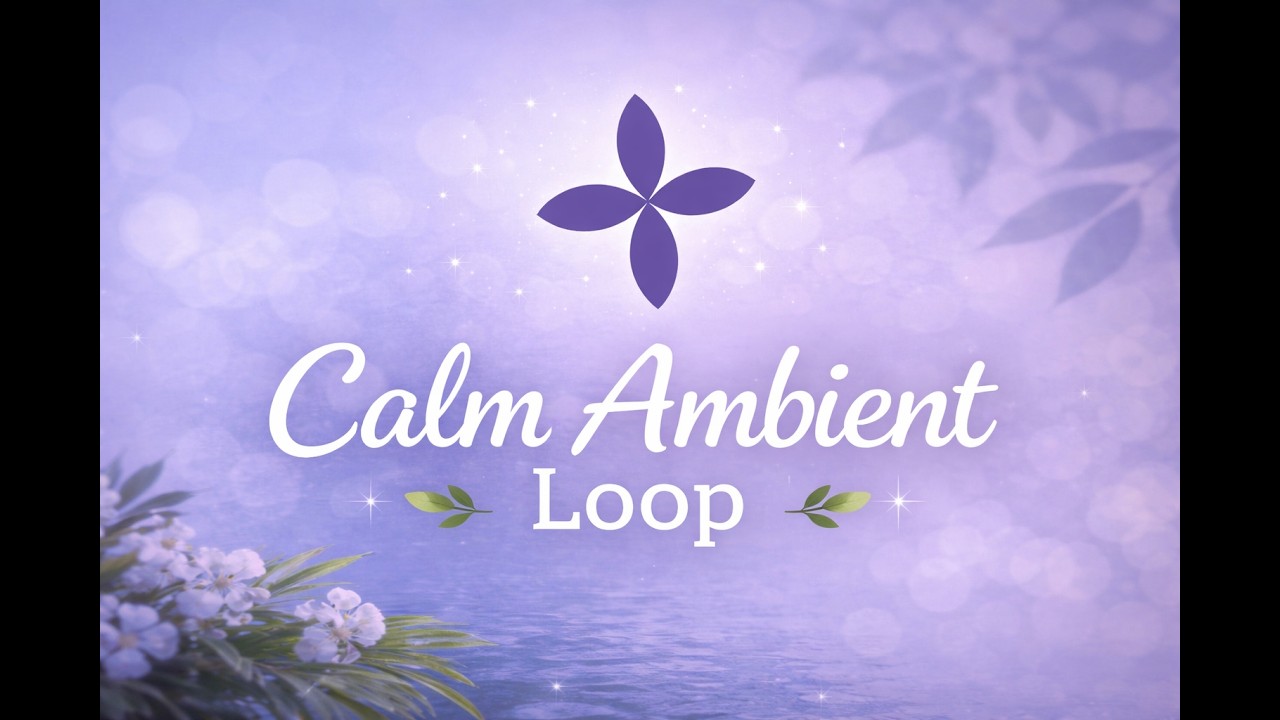 Calm Ambient Loop 💜 Relaxing Visuals for Peace & Focus