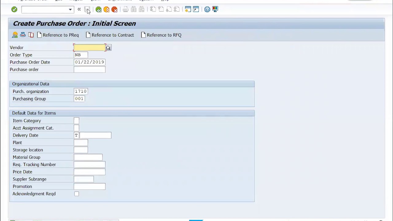 SAP Purchase Order automation
