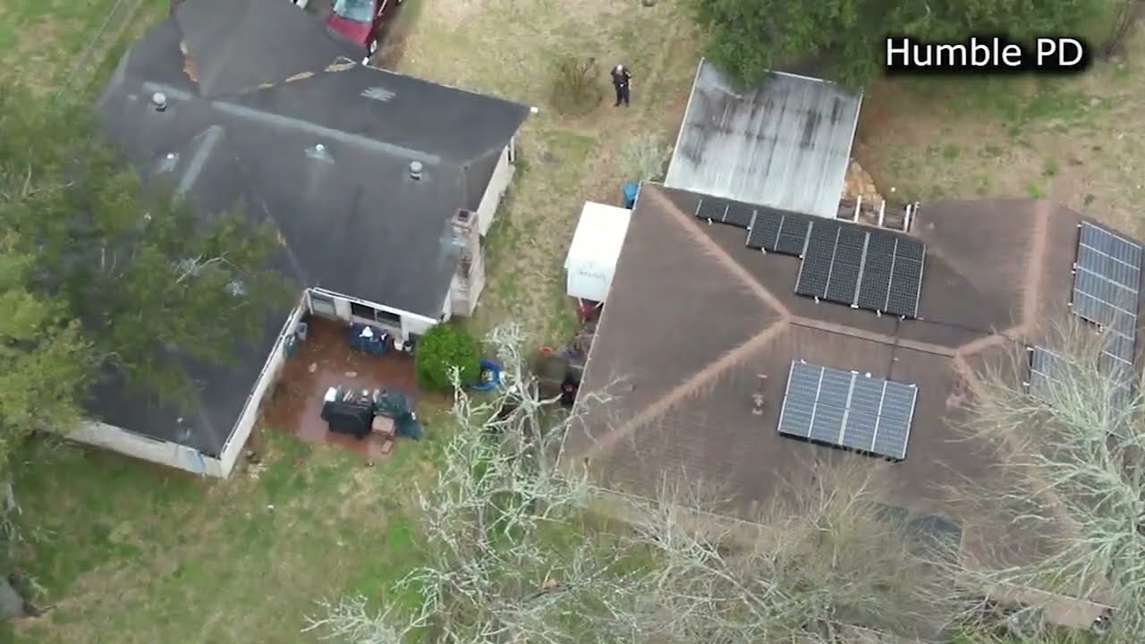 Police use drone to find carjacking suspects hiding in backyard