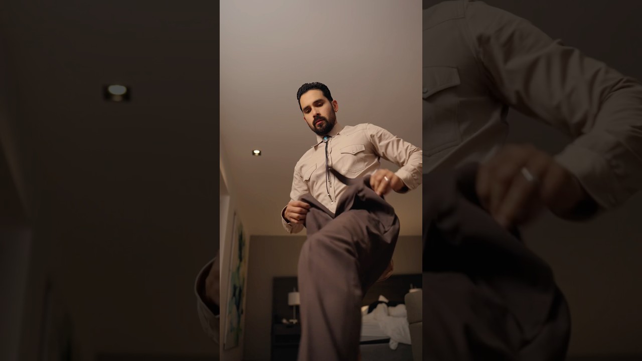 Men&rsquo;s Elegant Style: Cowboy Suit with Boots and Bolo Tie #grwn #suitstyle #asmr