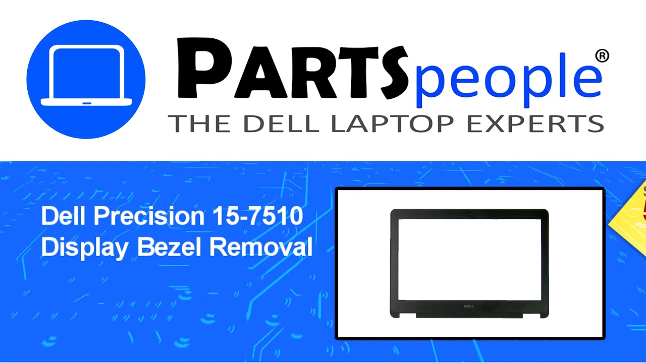 Dell Precision 15-7510 (P53F001) Display Bezel How-To Video Tutorial