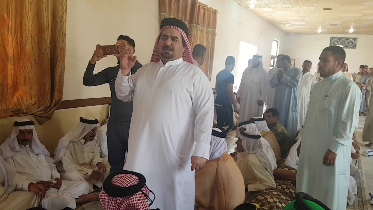 مساجلة شعرية بين الشعراء حمد الفرحان ابو عبد حمد السبعاوي مطرالكريدي في مضيف شيخ حربي العناد العباوي