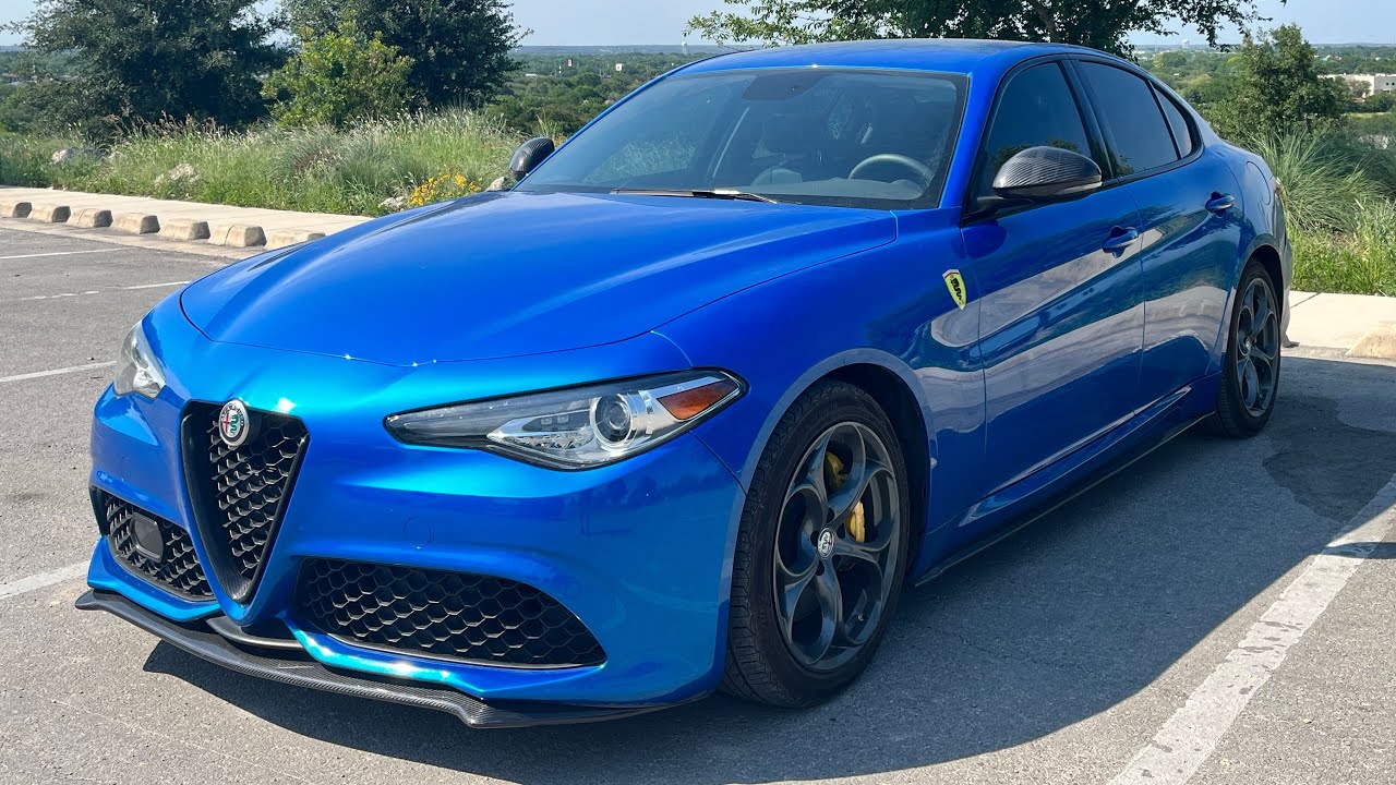 Alfa Romeo Giulia carbon fiber splitter side skirts install
