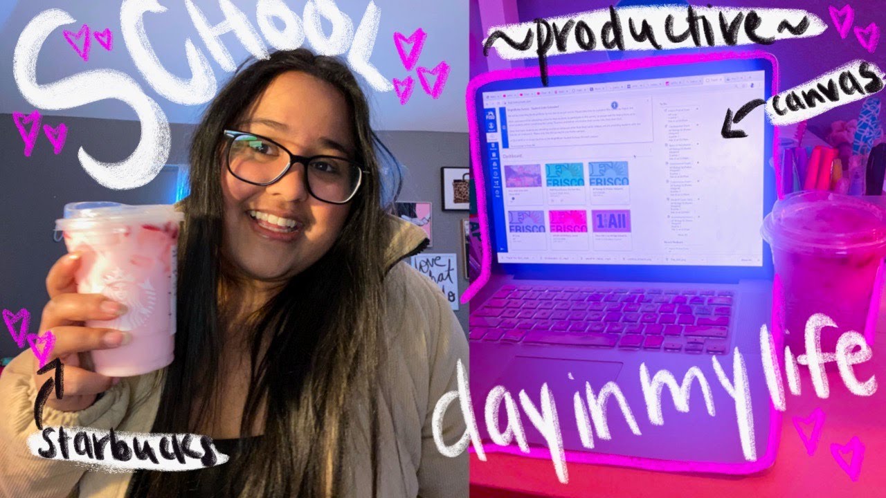 a productive online school day in my life !!