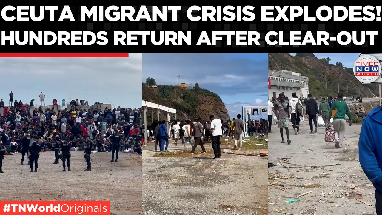 CUETA CRISIS: Hundreds Return After Police Clear Beach Camp in Spain | Times Now World