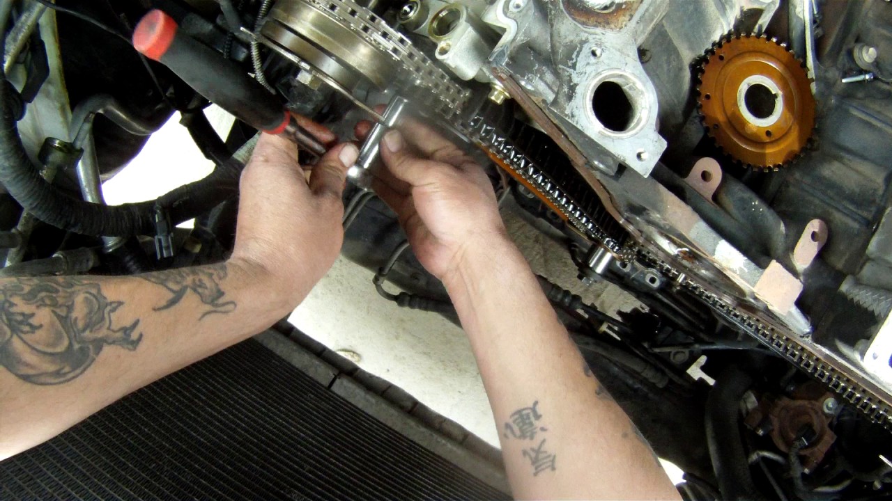 Ford 5.4l Triton timing chain removal