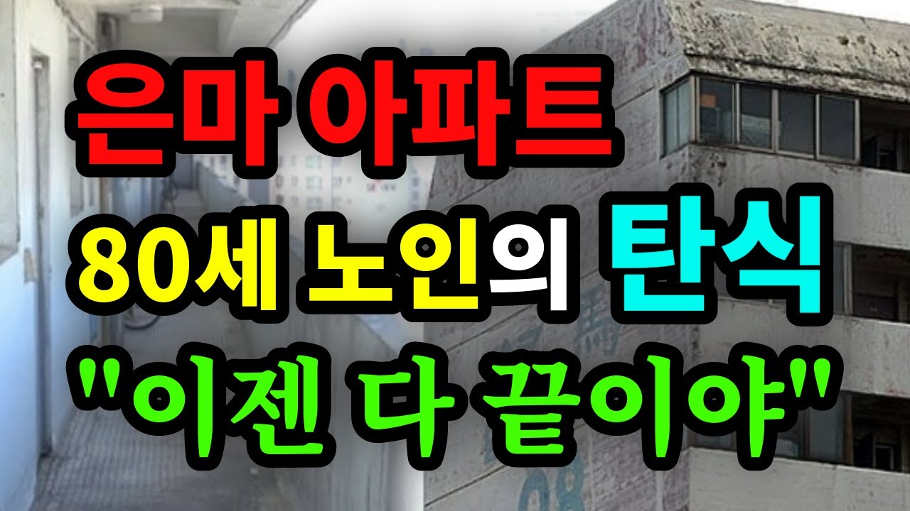 은마아파트 80세 노인의 탄식 