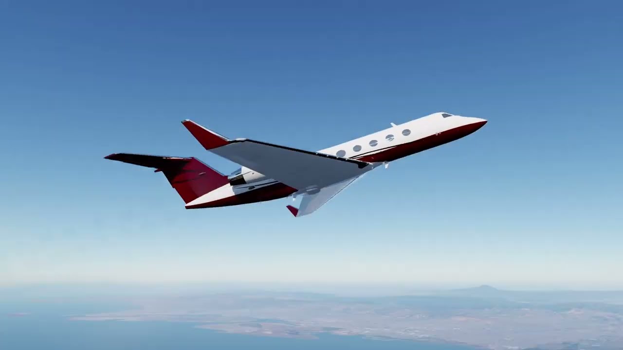 X-Plane 12 -  Gulfstream G-IV SP VNAV Climb, Cruise and Descent Demonstration