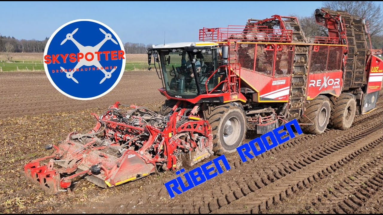 Rüben Roden mit den Rexor 6300.