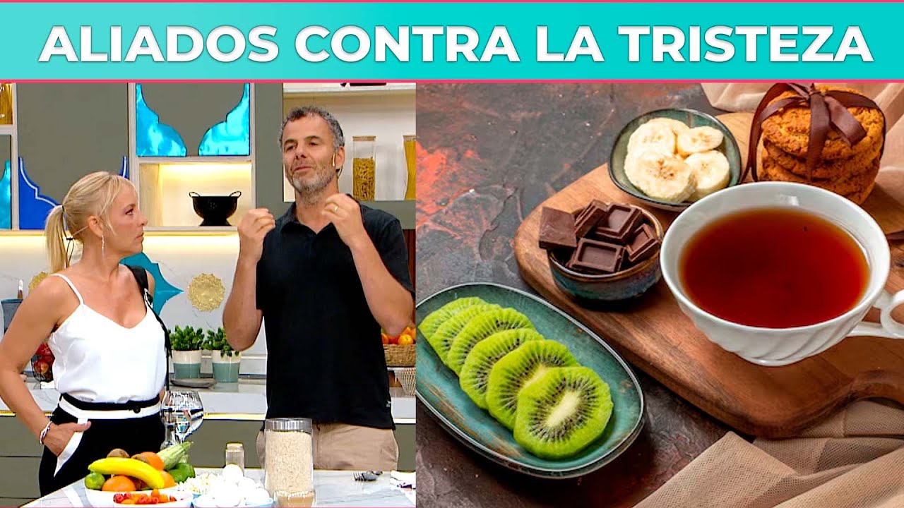 Nutrición contra la tristeza: té verde, chocolate negro y kiwi que levantan el ánimo 🍫🥝