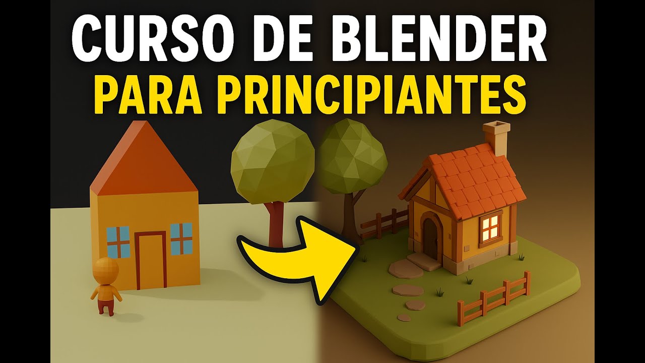 🔥 cómo MODELAR en BLENDER desde Cero - ⭐️ Modela tu Primer Mundo LOW POLY ⭐️